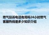 燃气投诉电话有用吗24小时燃气客服热线是多少知识介绍
