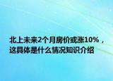 北上未来2个月房价或涨10%，这具体是什么情况知识介绍