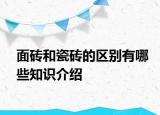 面砖和瓷砖的区别有哪些知识介绍