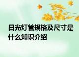 日光灯管规格及尺寸是什么知识介绍