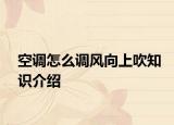 空调怎么调风向上吹知识介绍