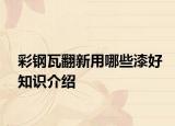 彩钢瓦翻新用哪些漆好知识介绍