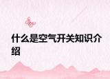 什么是空气开关知识介绍