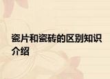 瓷片和瓷砖的区别知识介绍