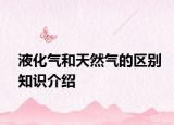液化气和天然气的区别知识介绍