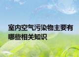 室内空气污染物主要有哪些相关知识