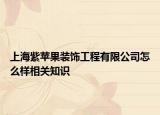上海紫苹果装饰工程有限公司怎么样相关知识